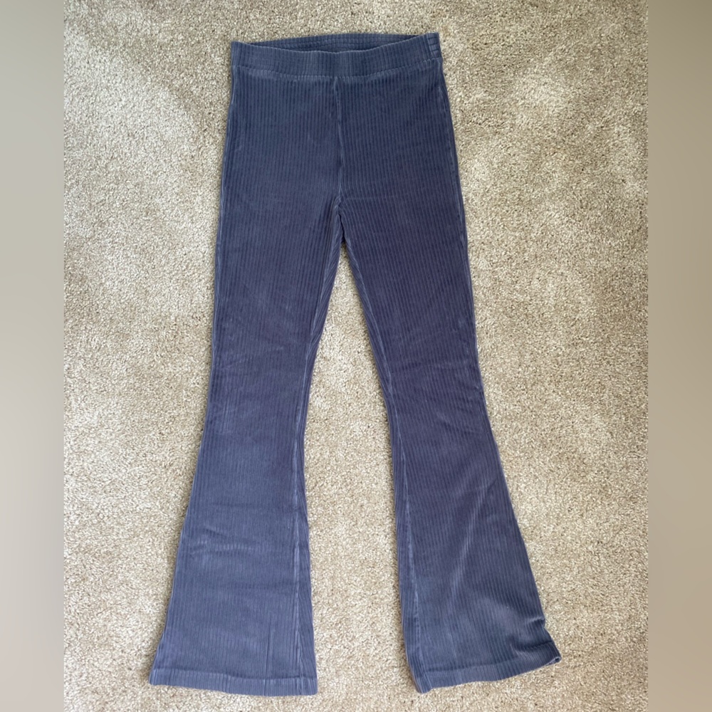 Aerie ribbed flare pants